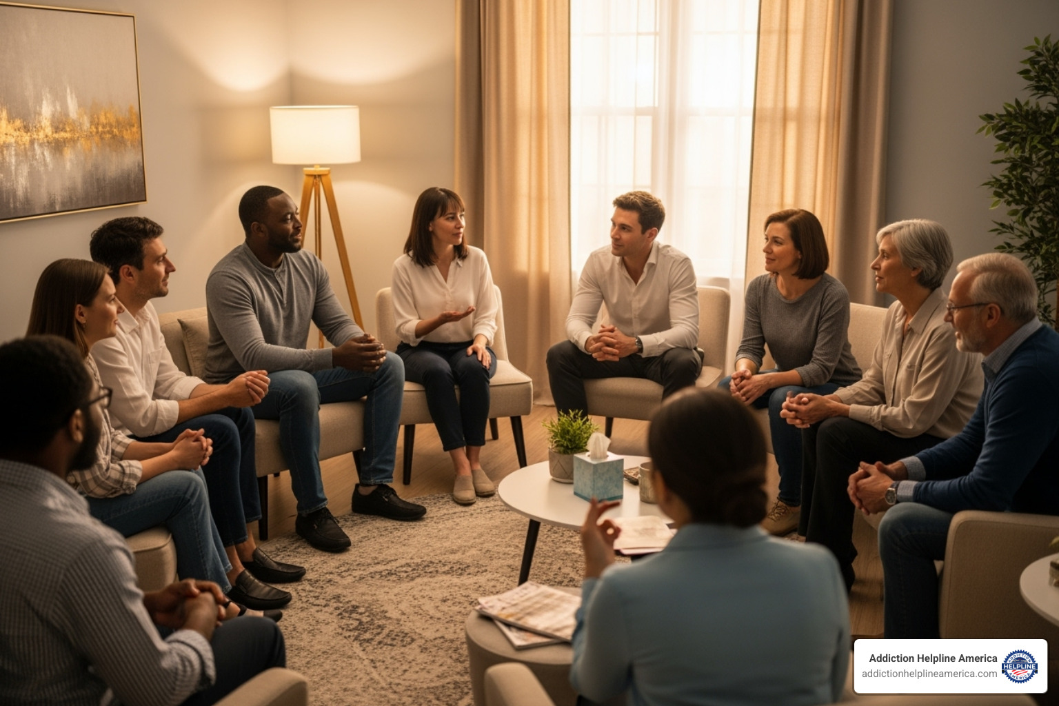 Group therapy session - Maine addiction treatment Group therapy session - Maine addiction treatment