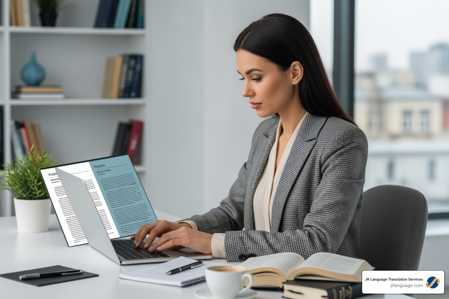 Image illustrating different document types like a legal contract, a medical report, and a website homepage - polish to english translation services Image illustrating different document types like a legal contract, a medical report, and a website homepage - polish to english translation services