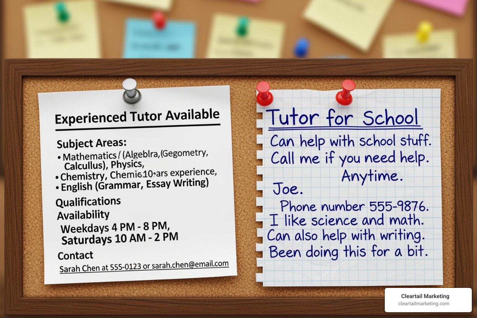 A WELL-WRITTEN CLASSIFIED AD NEXT TO A POORLY WRITTEN ONE - FREE CLASSIFIED ADVERTISEMENT