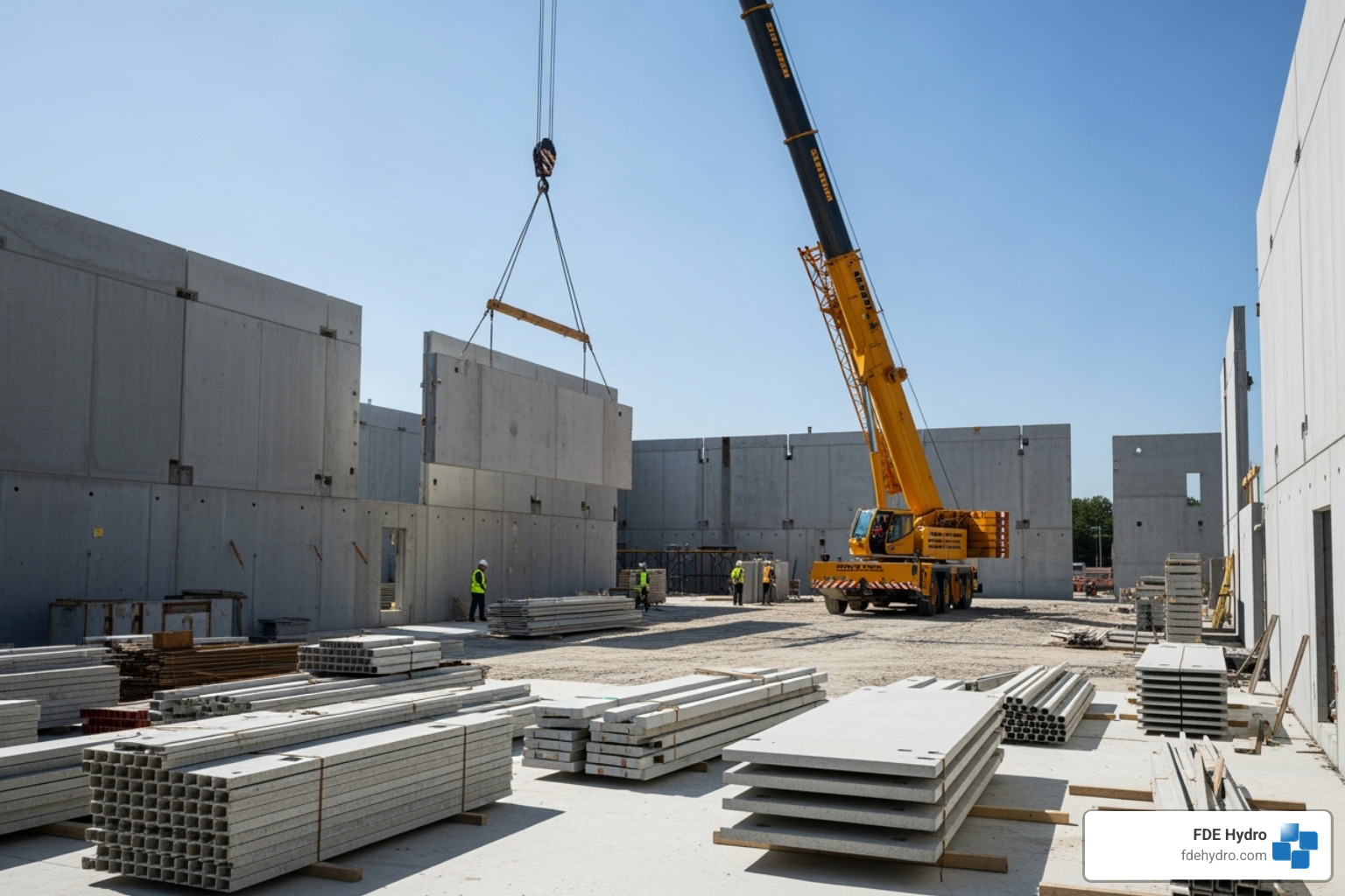 clean construction site with precast elements - precast concrete advantages clean construction site with precast elements - precast concrete advantages