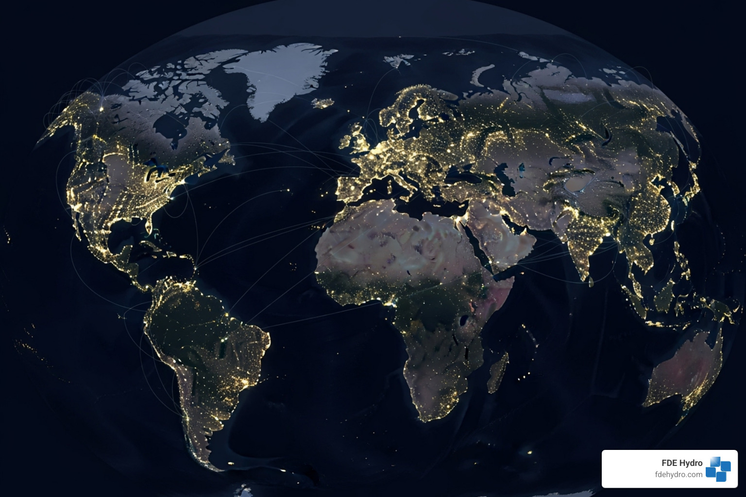 world map highlighting major data center hubs - Data center energy resource