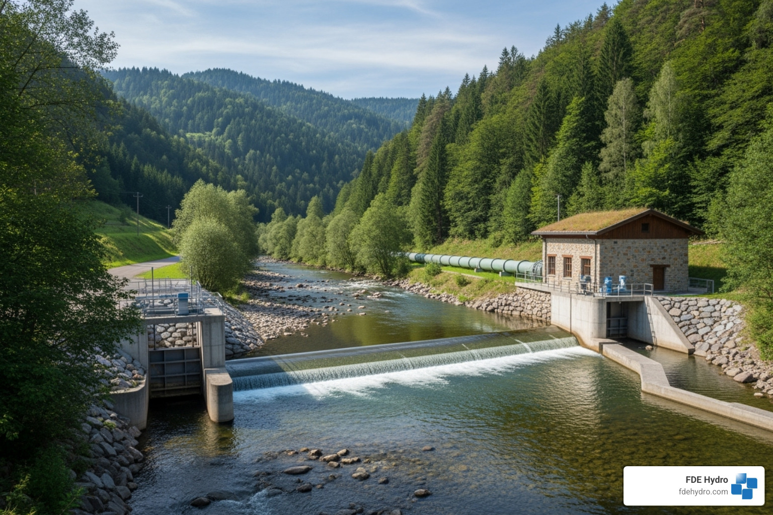 run-of-river hydropower plant - hydropower construction North America