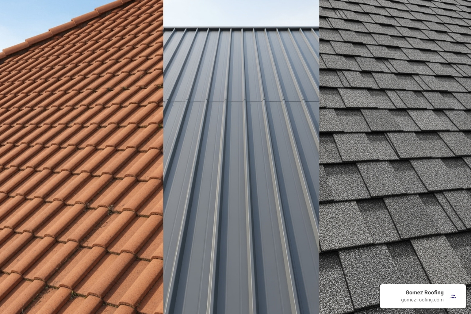 tile, metal, and shingle roof types - residential roof repair pompano beach fl