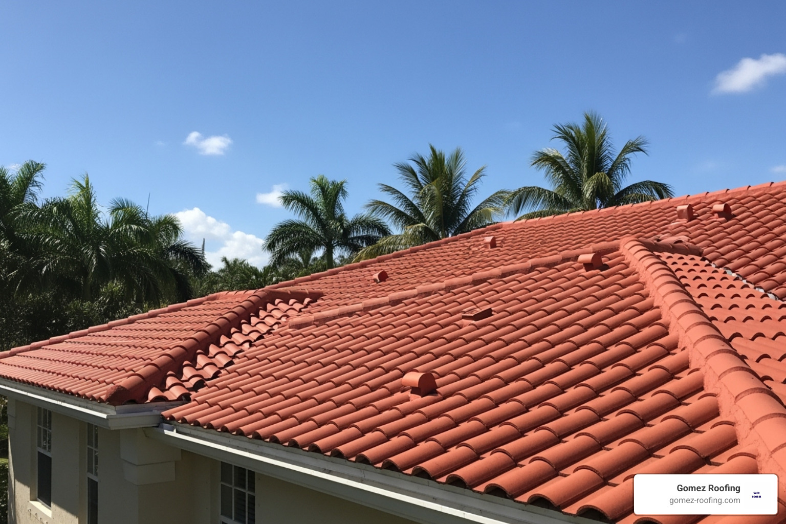 A pristine tile roof under the bright Florida sun - tile roof Pompano Beach A pristine tile roof under the bright Florida sun - tile roof Pompano Beach