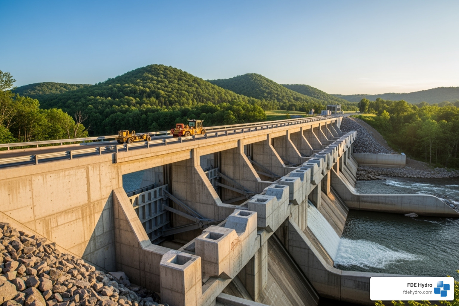 completed modular dam project - hydropower innovation