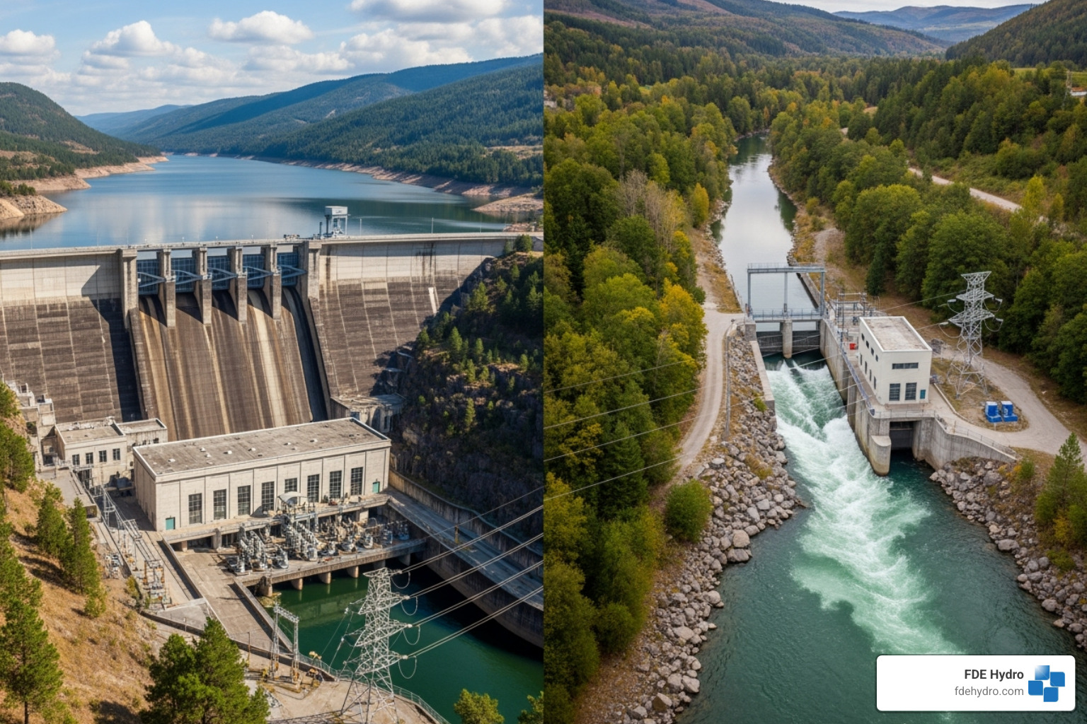Impoundment vs. Run-of-River Plants - hydro electric dams