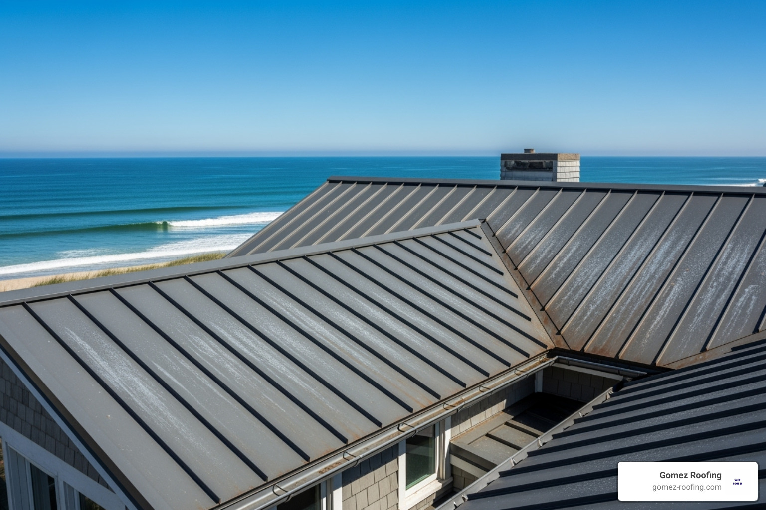 durable metal roof on a coastal property - pompano beach roofing company near me