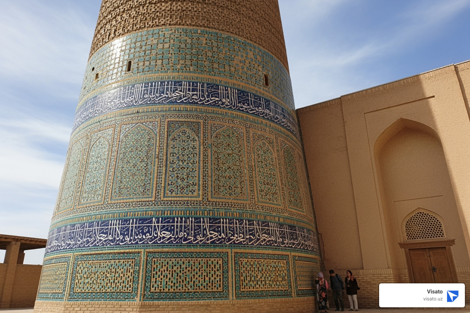 Wide base of the Kalta Minor Minaret for scale - Kalta Minor Minaret Wide base of the Kalta Minor Minaret for scale - Kalta Minor Minaret