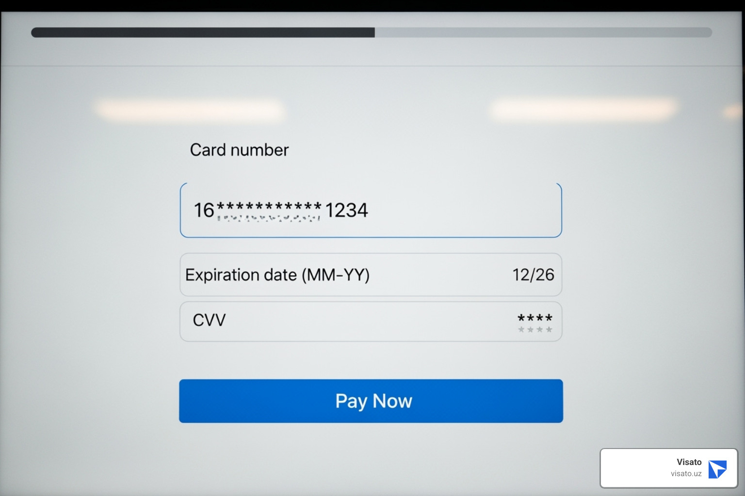 Online payment section of the official Uzbekistan e-visa portal, showing credit card fields. - uzbekistan e-visa fees Online payment section of the official Uzbekistan e-visa portal, showing credit card fields. - uzbekistan e-visa fees