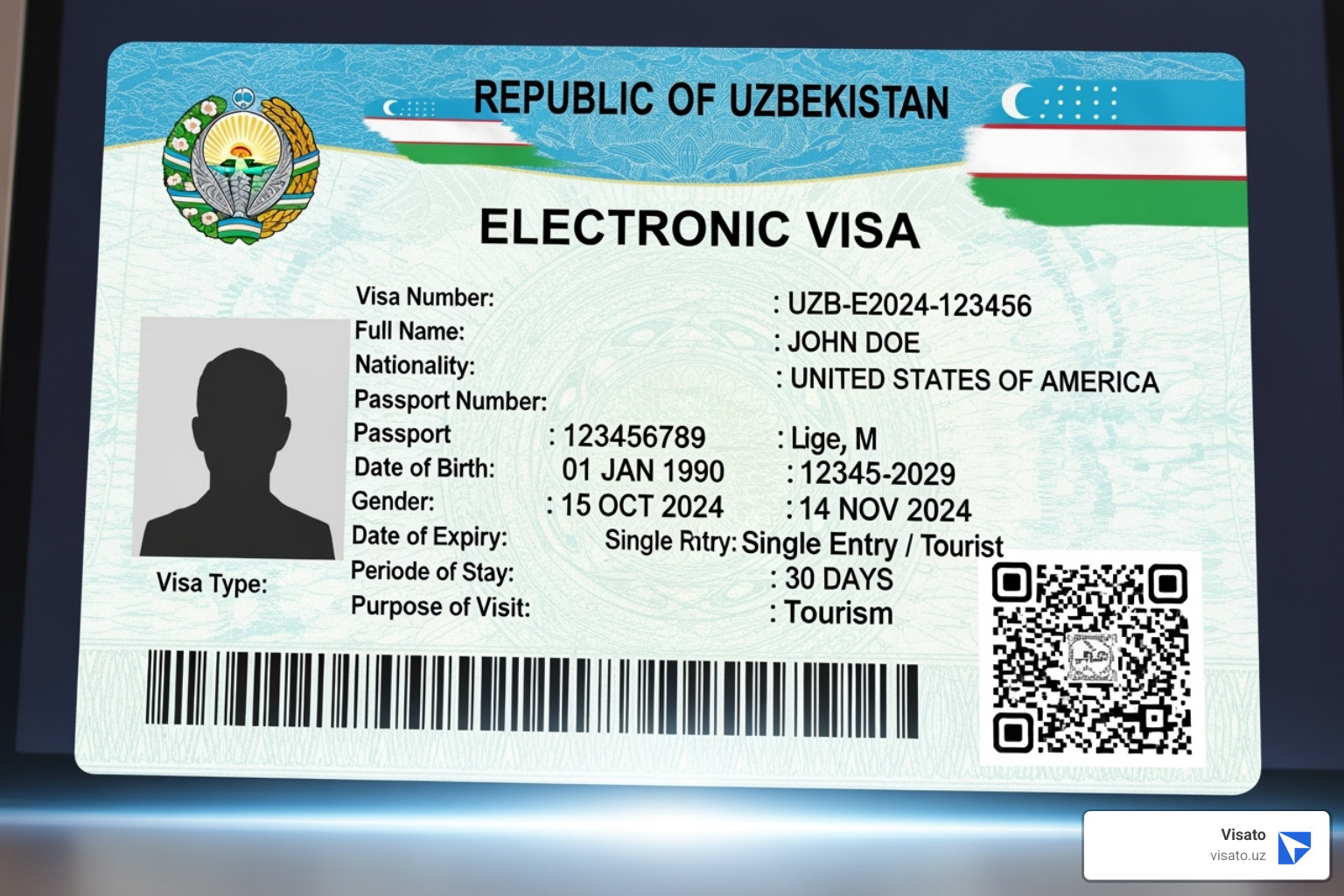 Sample Uzbekistan e-visa document - uzbekistan visa application canada Sample Uzbekistan e-visa document - uzbekistan visa application canada