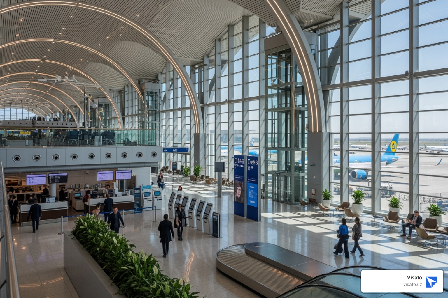 modern Tashkent International Airport terminal - uzbekistan visa for indian citizens modern Tashkent International Airport terminal - uzbekistan visa for indian citizens