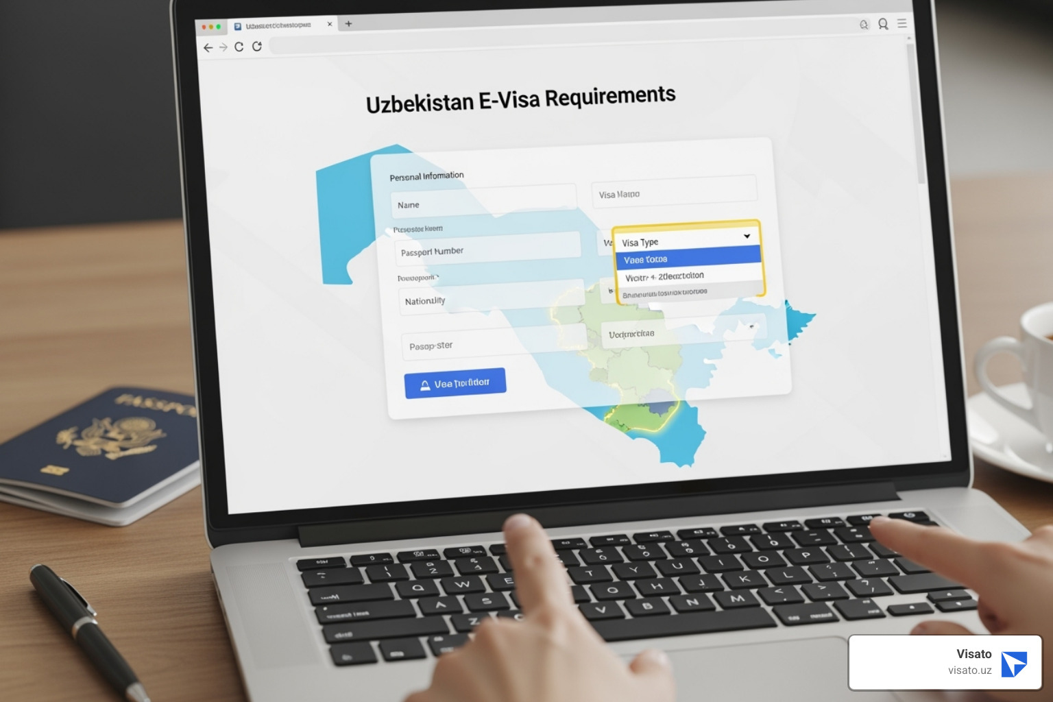 Uzbekistan e-visa.gov.uz application start page, showing the 'Application for e-visa' button. - uzbekistan e-visa requirements Uzbekistan e-visa.gov.uz application start page, showing the 'Application for e-visa' button. - uzbekistan e-visa requirements