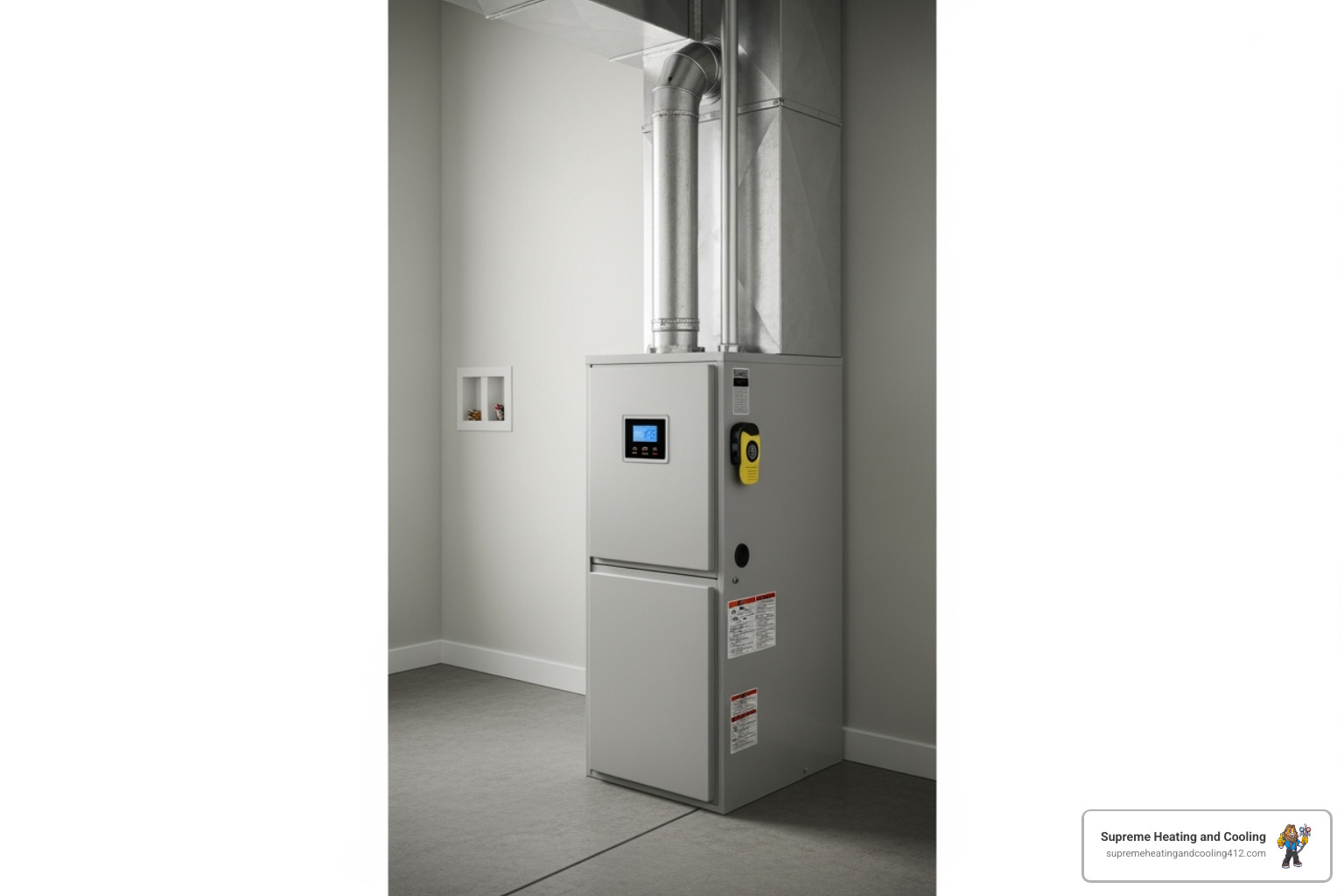 Clean, modern furnace unit - certified heating technician in bethel park, pa