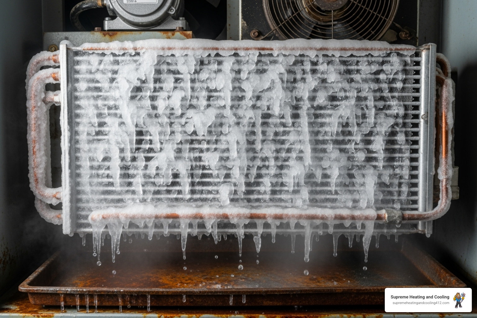 ice covering an evaporator coil - heat pump leaking water in crafton, pa ice covering an evaporator coil - heat pump leaking water in crafton, pa