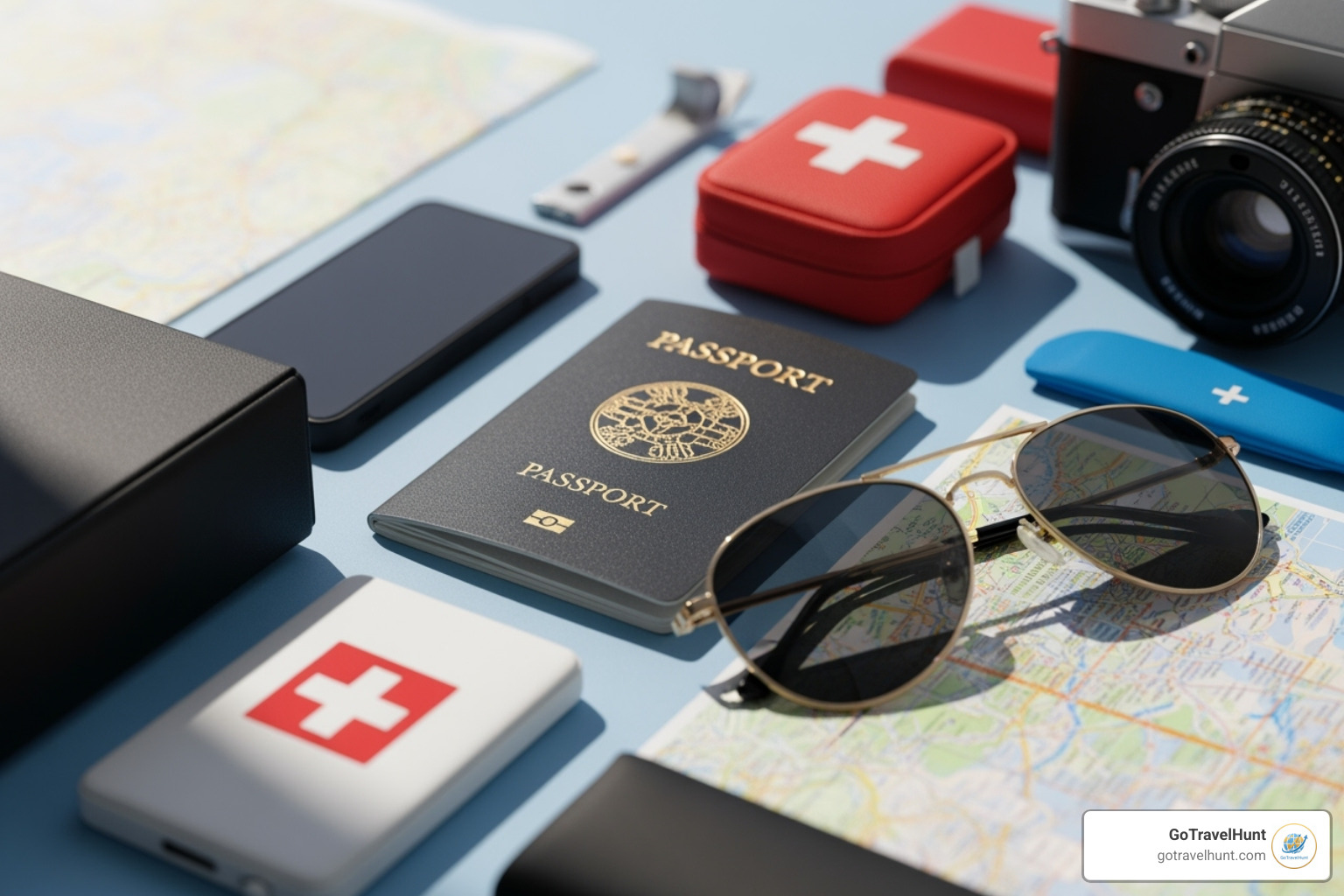 travel checklist with ticks and crosses for covered and excluded items - compare holiday insurance
