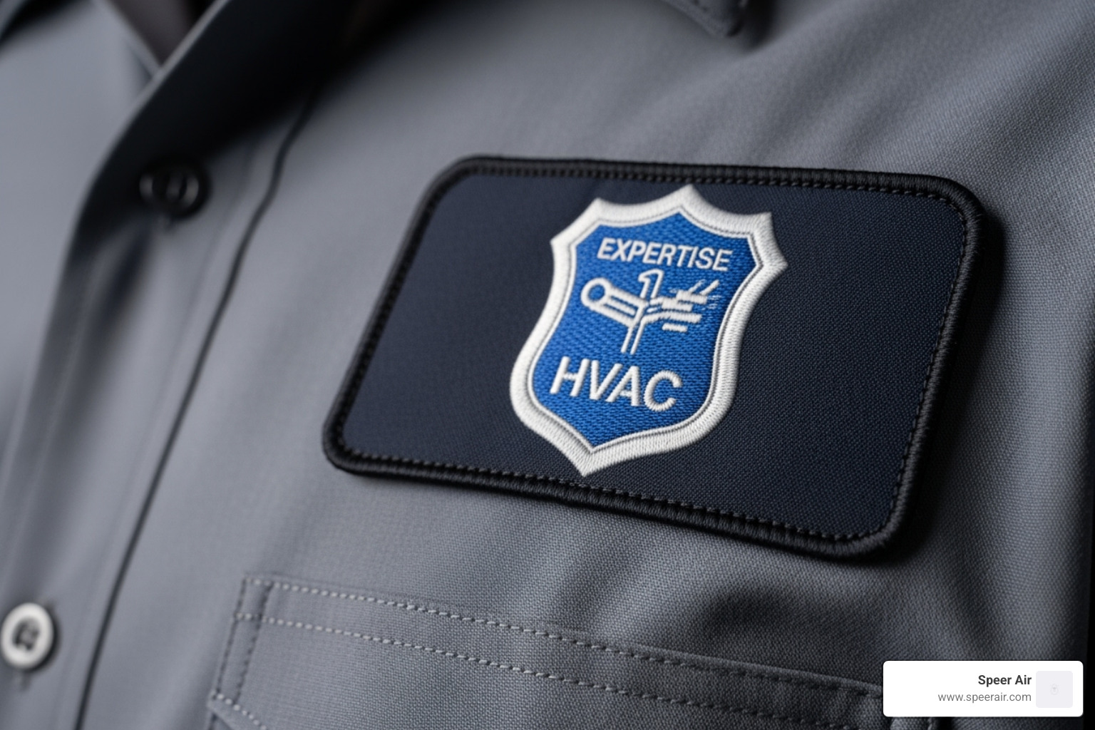 A close-up image of a NATE-Certified technician's badge or patch, indicating professional qualification - hvac maintenance contract northern nj