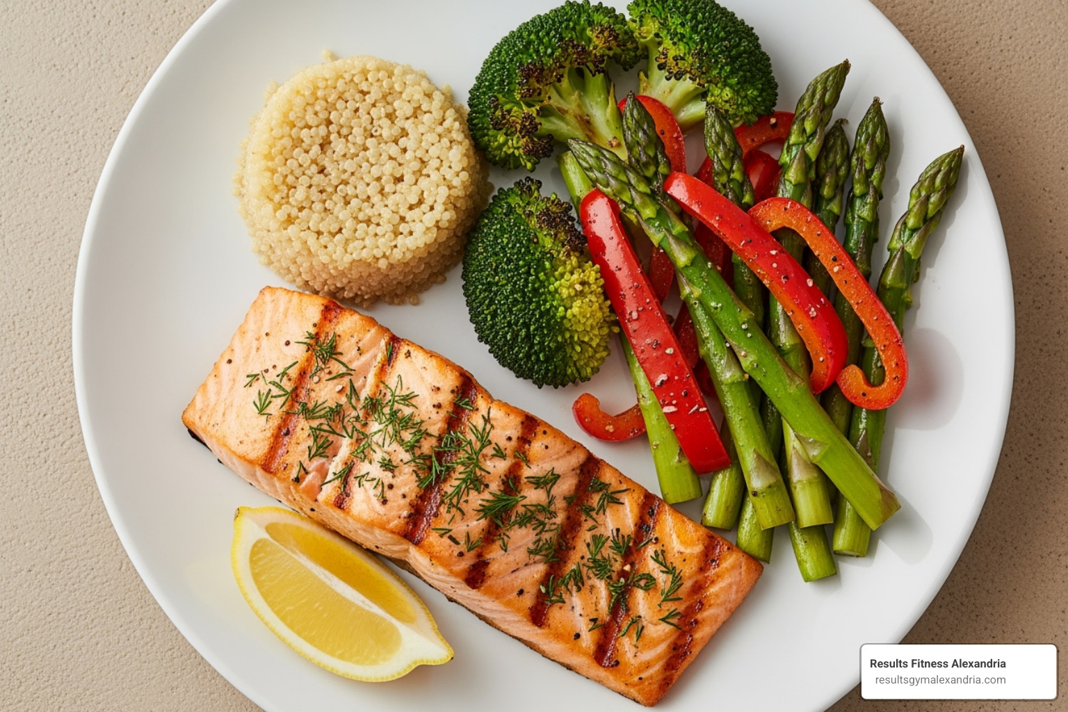 balanced plate of food - Women's weight loss