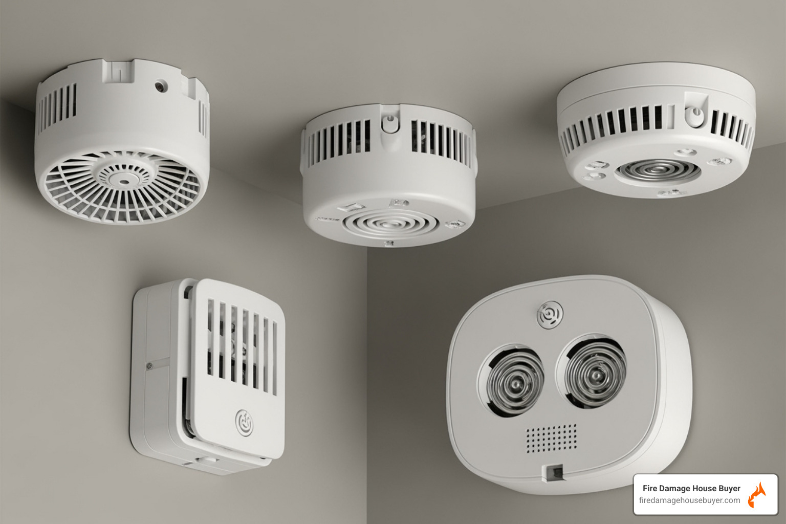 different types of smoke alarms - how to turn off house fire alarm​