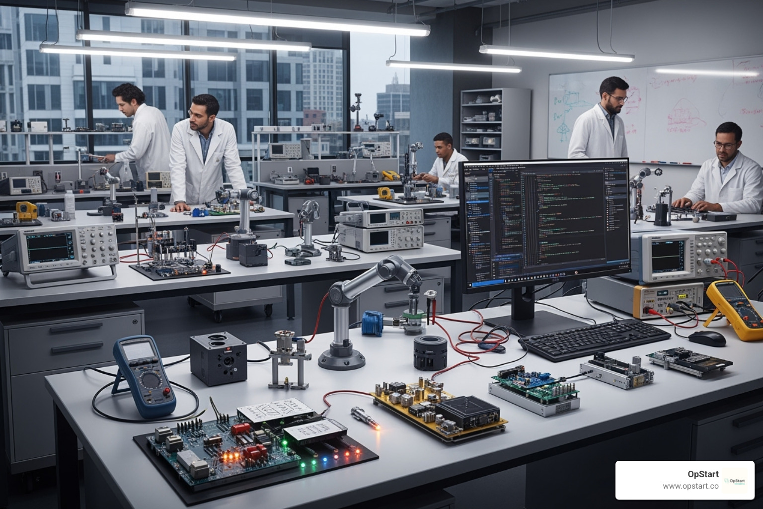 lab with prototypes or a computer screen with code - r&d tax services lab with prototypes or a computer screen with code - r&d tax services