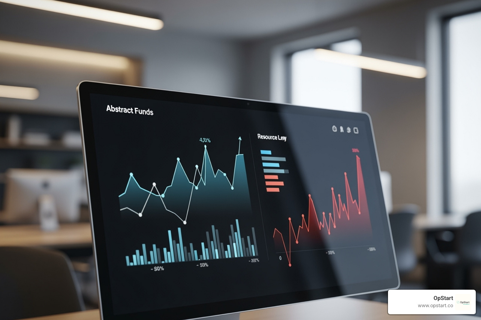 KPI dashboard showing MRR, Churn, and Cash Runway - accounting for tech startups