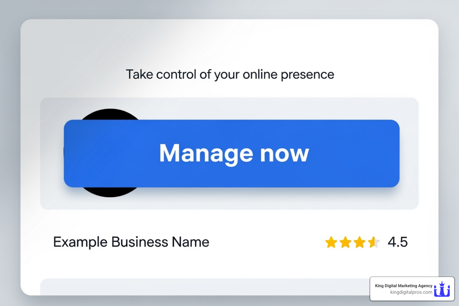 Manage Now Button on Google Business Profile - Google Maps local business