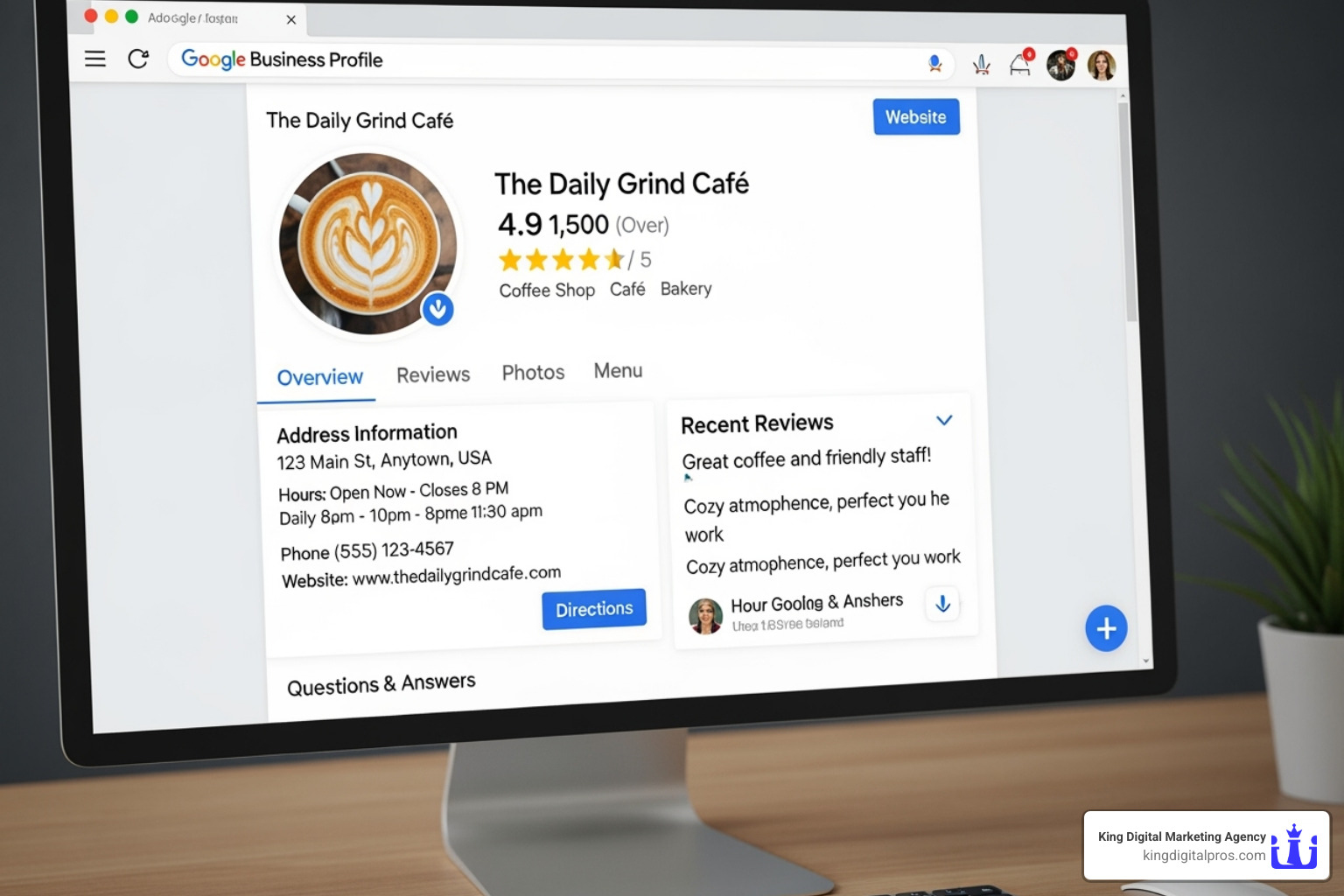 Fully Optimized Google Business Profile - Google Maps local business