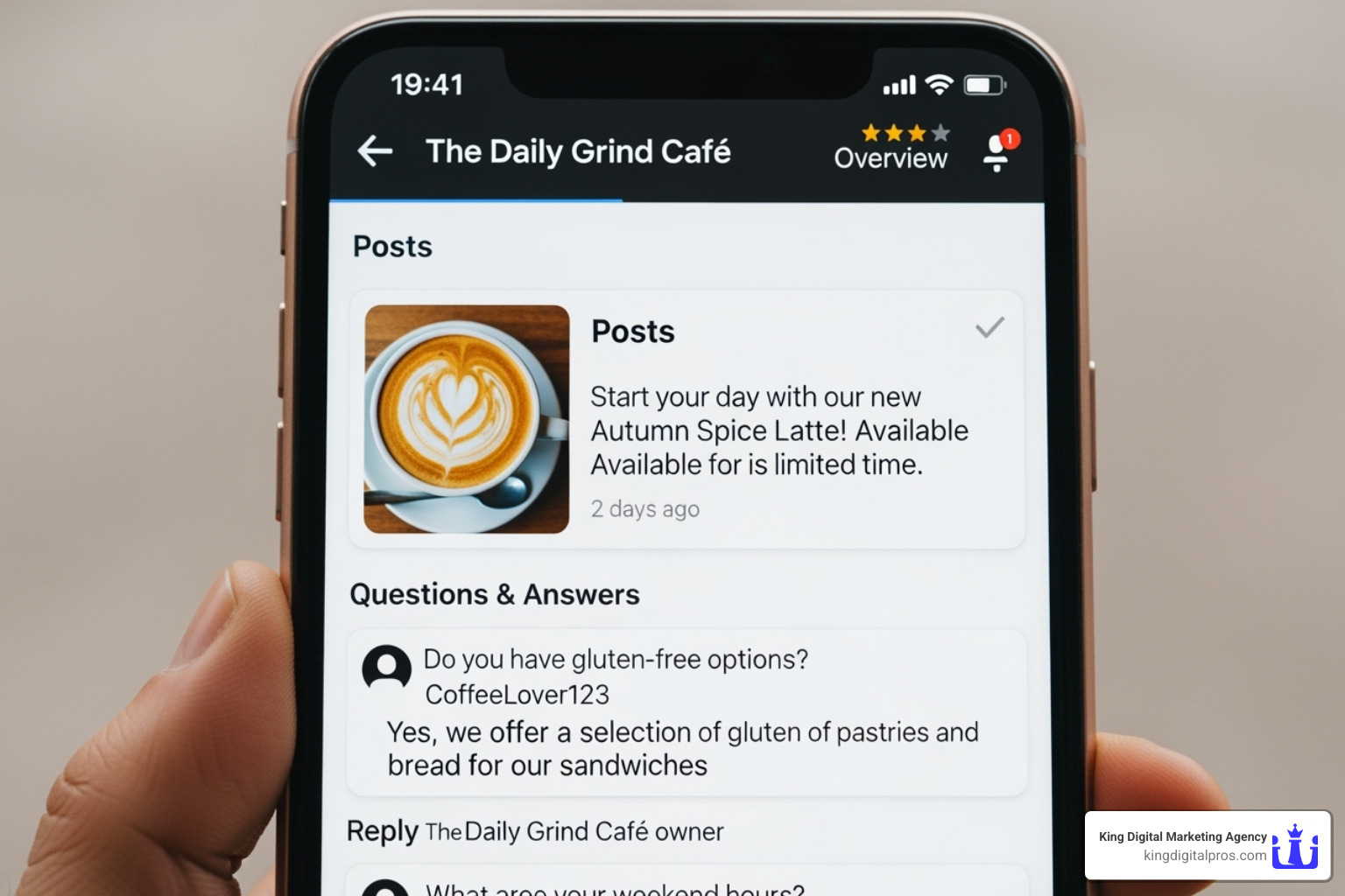 Google Posts and Q&A sections - Google Maps local business