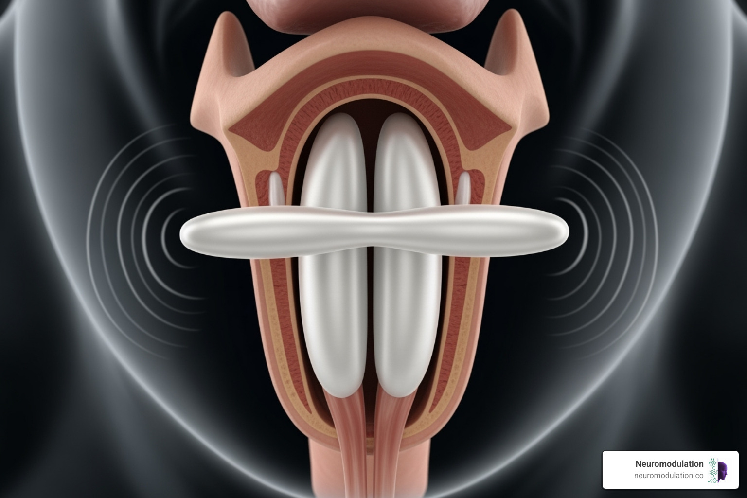 Sound waves vibrating vocal cords - Singing vagus nerve