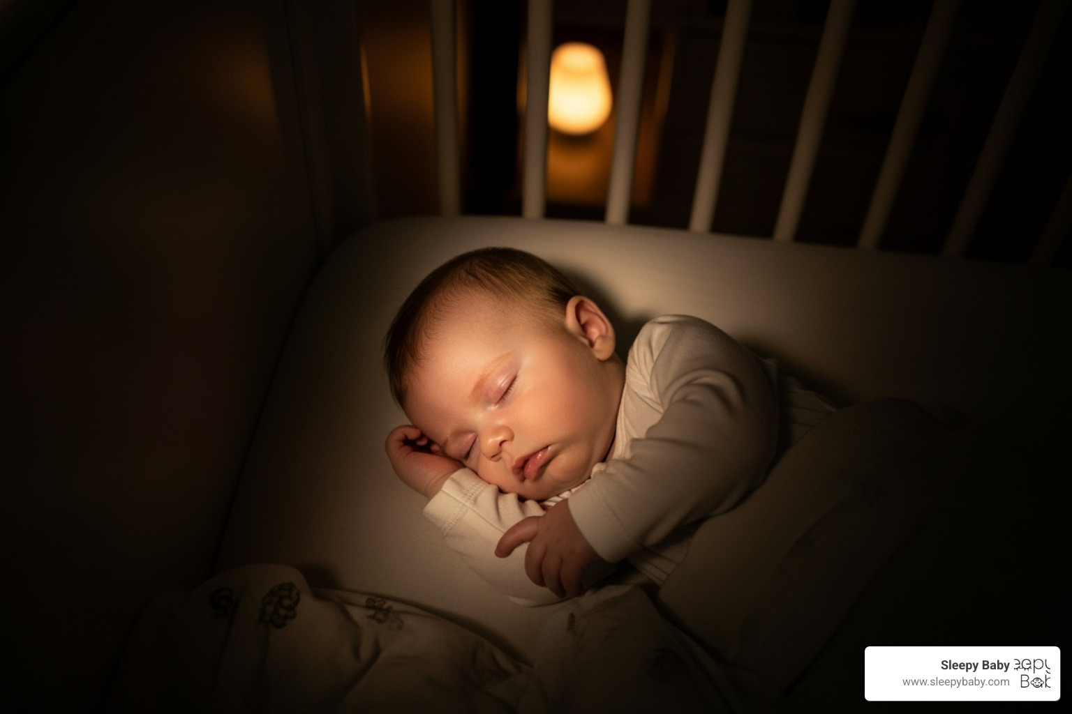 baby sleeping peacefully in dark room - must haves for new parents