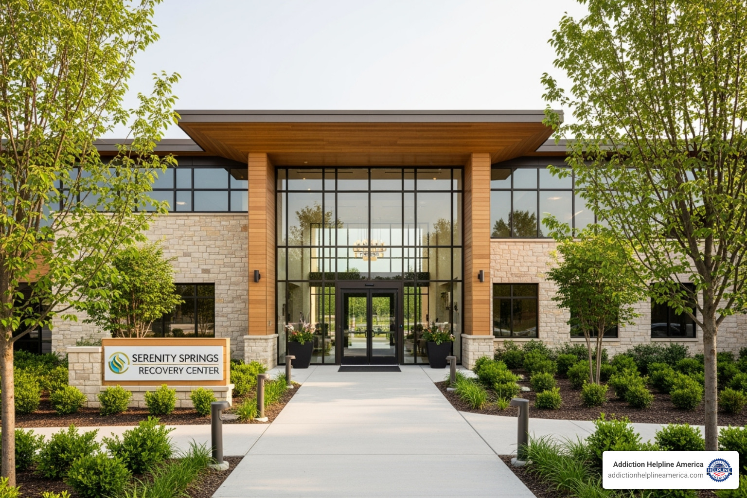 Welcoming entrance to a rehab facility - rehab in Riverside