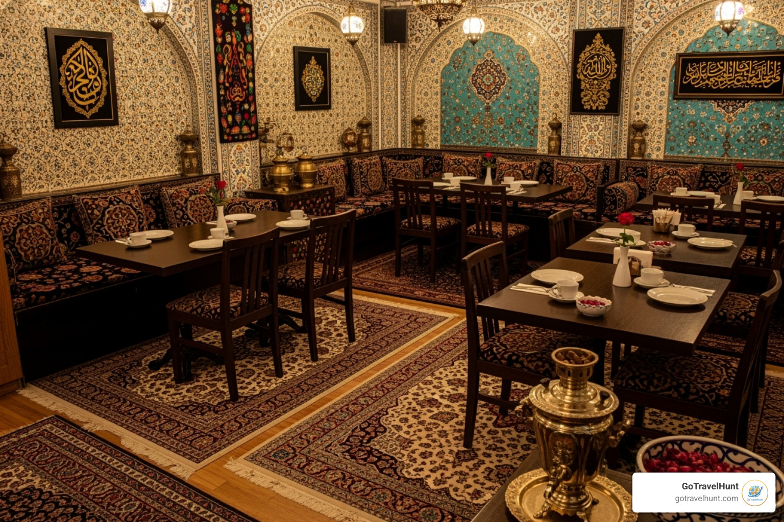 Cozy Persian restaurant interior - iran restaurant near me Cozy Persian restaurant interior - iran restaurant near me