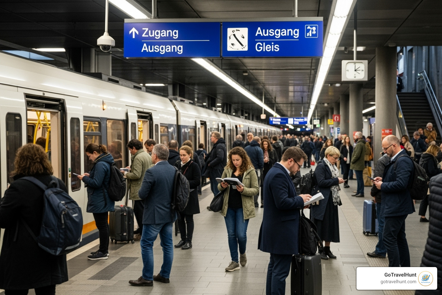 Crowded public transport station in Germany - germany travel advisories Crowded public transport station in Germany - germany travel advisories