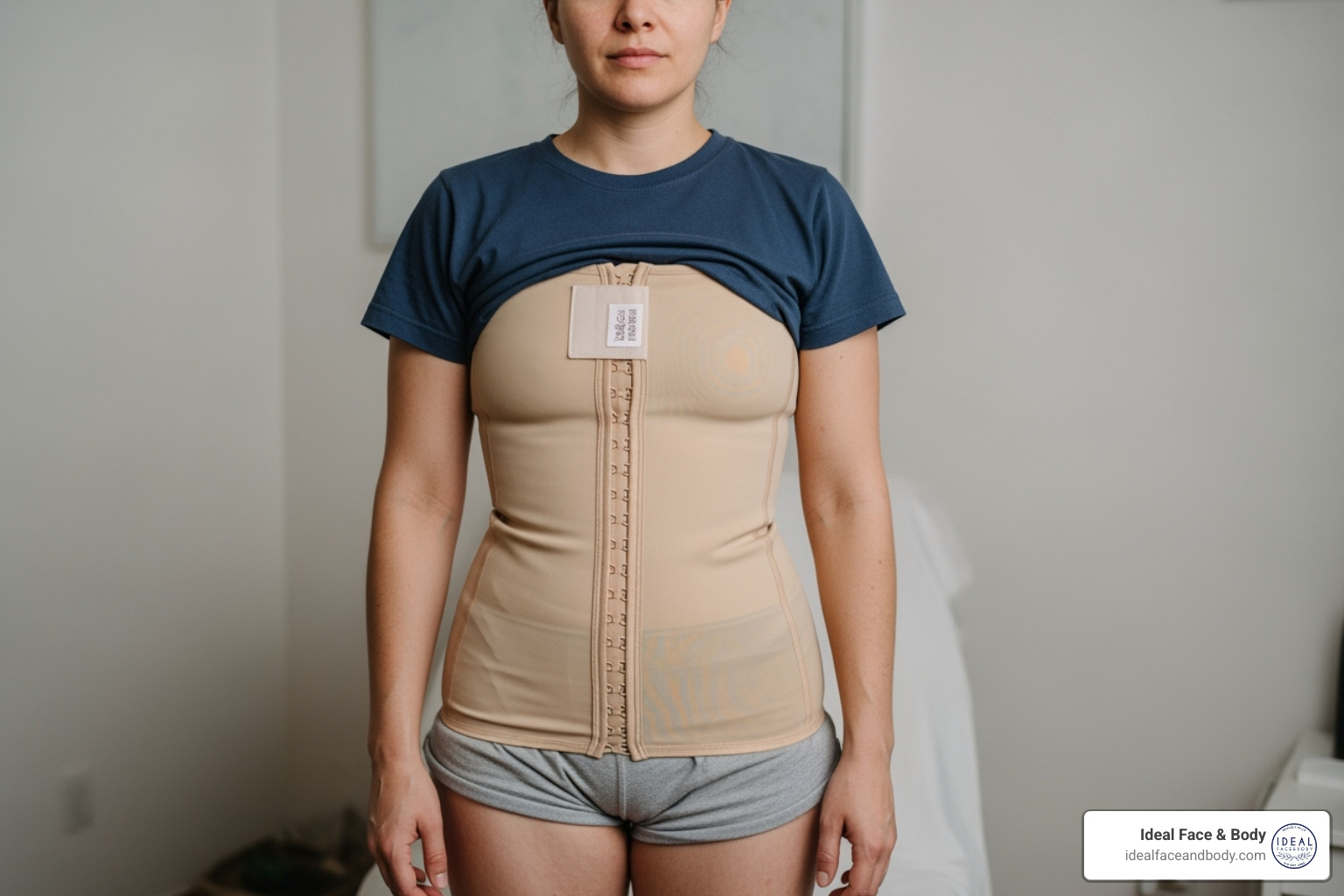 Person wearing a compression garment after mini lipo - what is mini lipo Person wearing a compression garment after mini lipo - what is mini lipo