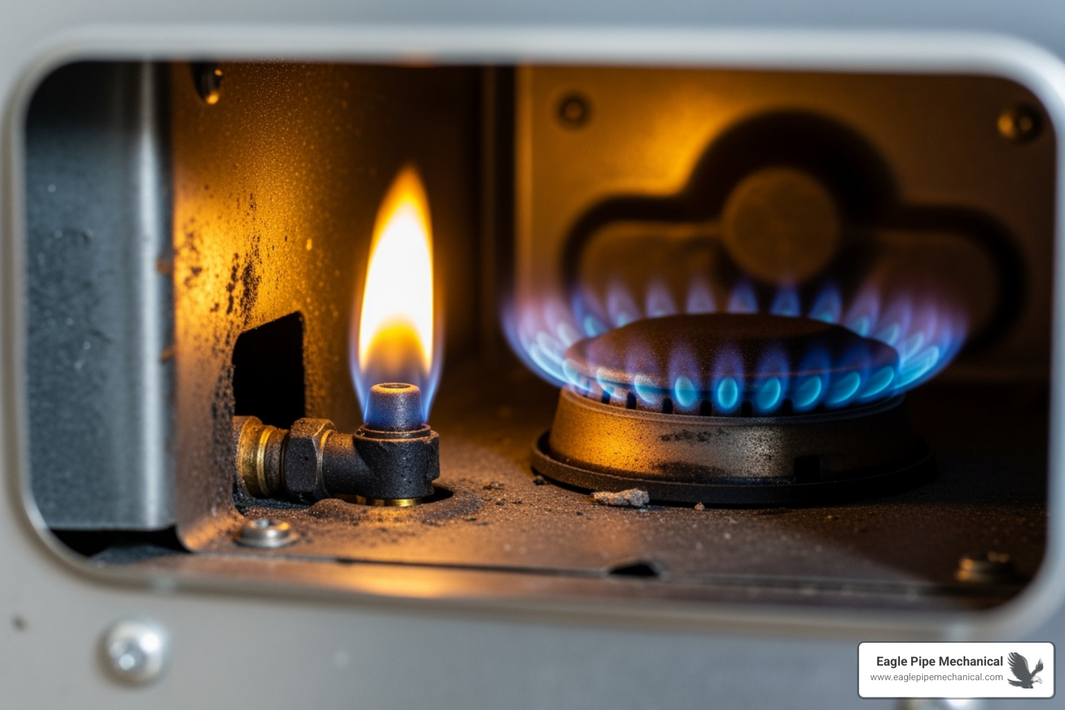 a malfunctioning furnace with a yellow flame - Furnace repair Port Orchard a malfunctioning furnace with a yellow flame - Furnace repair Port Orchard
