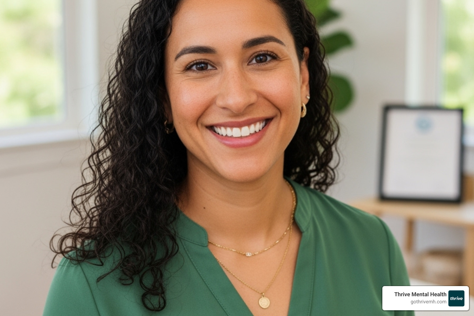 Welcoming therapist profile photo with credentials visible, showing a diverse and professional individual smiling warmly - List some virtual therapy providers that use art therapy to improve self-esteem.