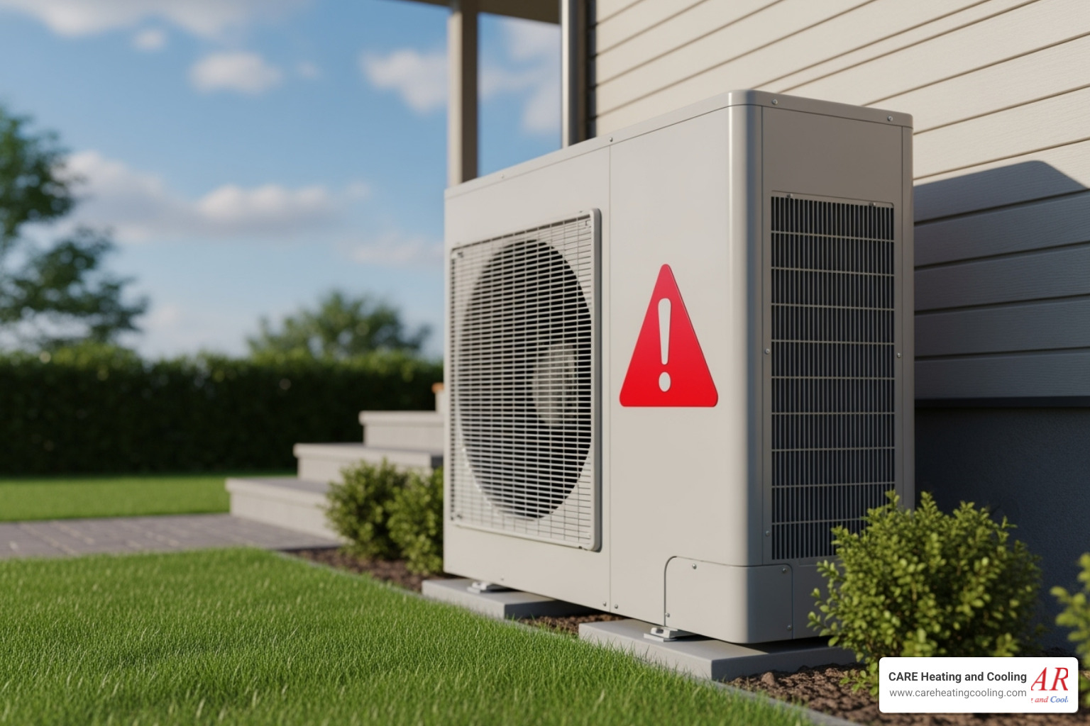 heat pump outdoor unit with warning icon - heat pump service gahanna heat pump outdoor unit with warning icon - heat pump service gahanna