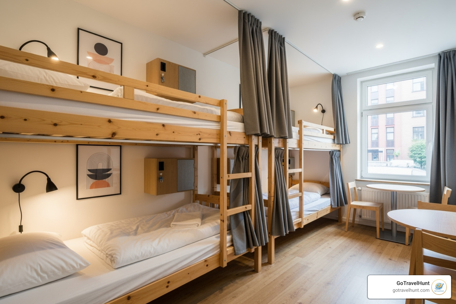 a clean 4-bed dormitory room at The Local NYC - the local nyc hostel