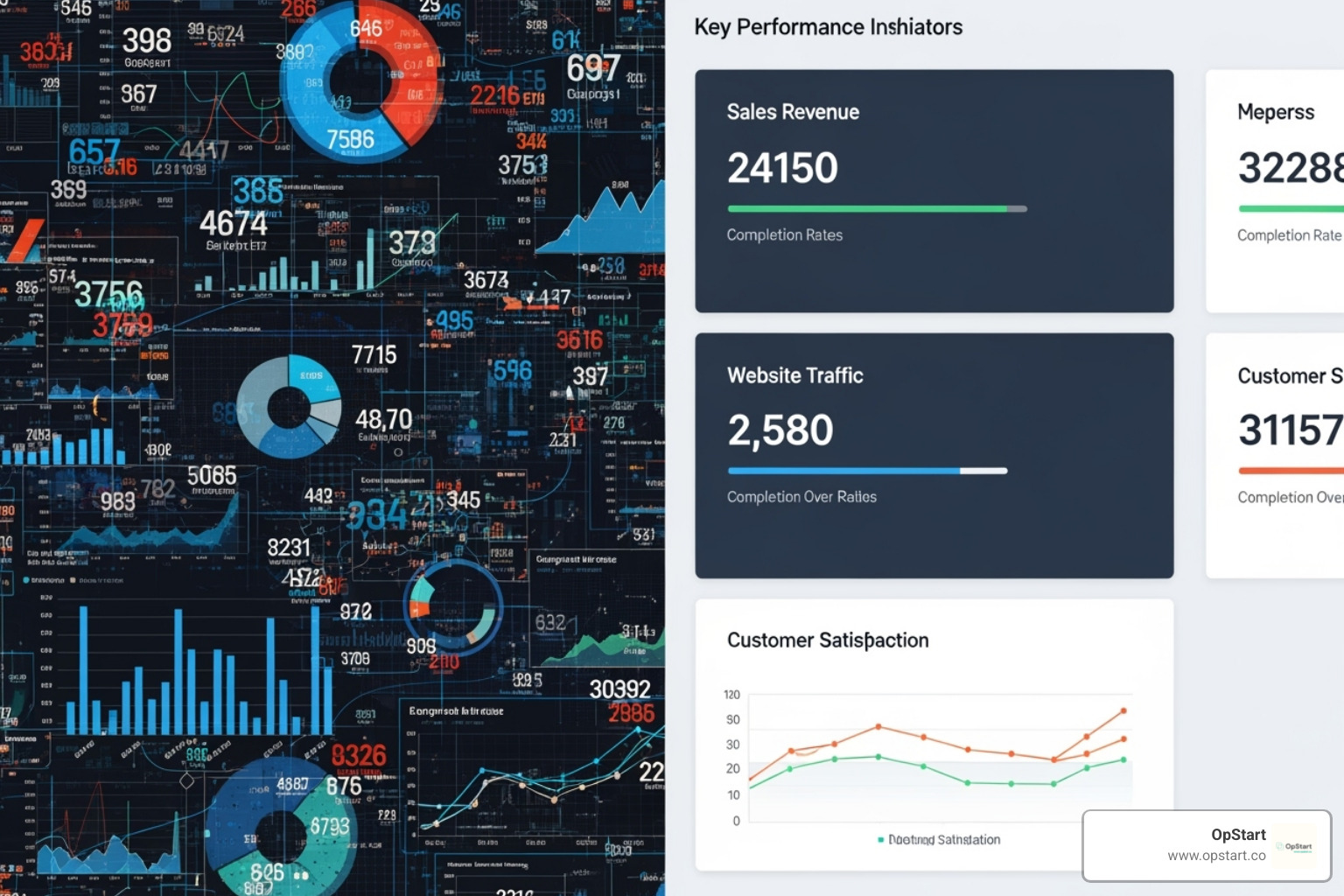 An image comparing a cluttered dashboard vs. a clean, effective dashboard. - startup financial dashboard An image comparing a cluttered dashboard vs. a clean, effective dashboard. - startup financial dashboard