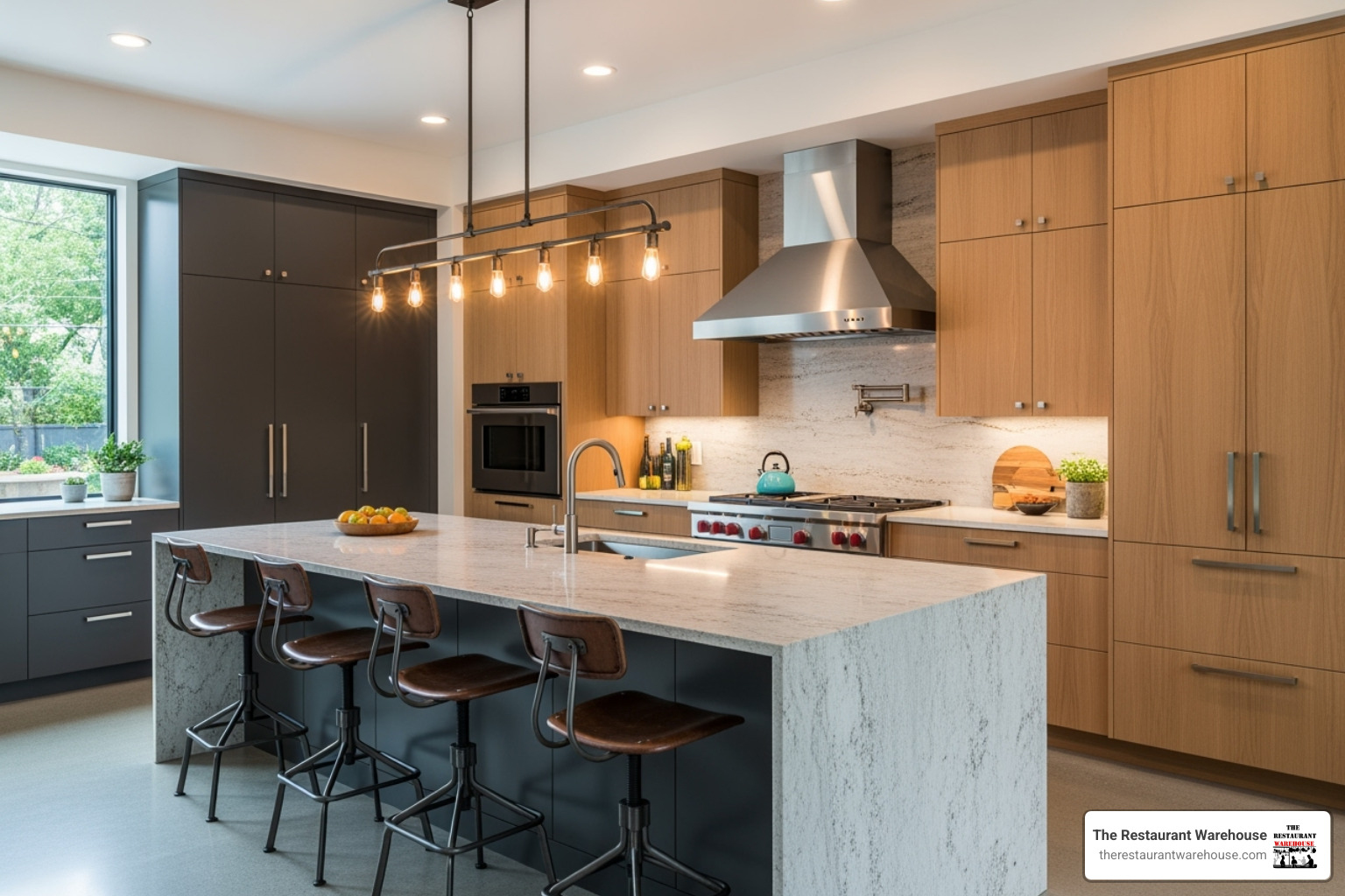 modern kitchen with industrial bar stools - Industrial bar stools modern kitchen with industrial bar stools - Industrial bar stools