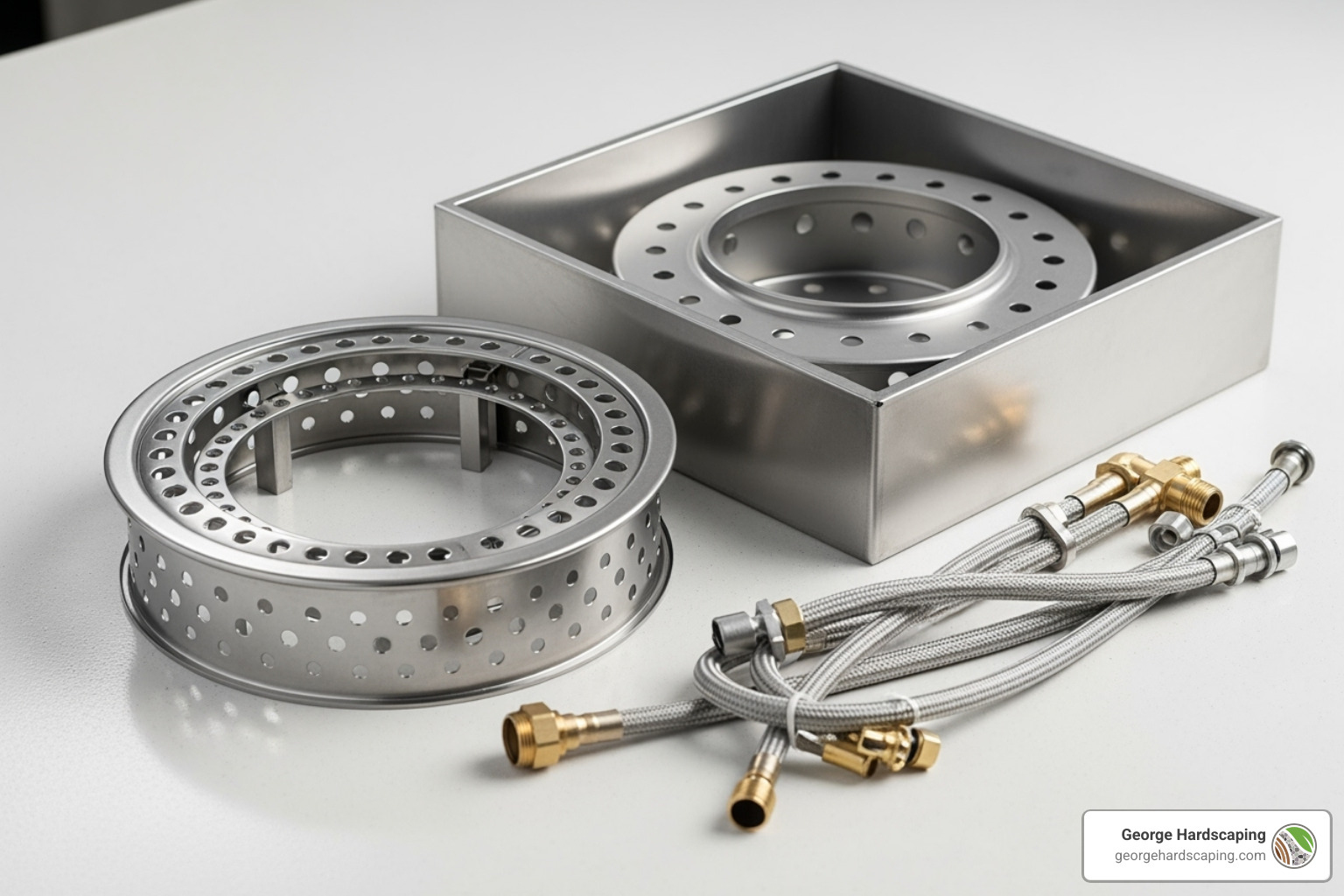 Gas fire pit components - Gas fire pit installation