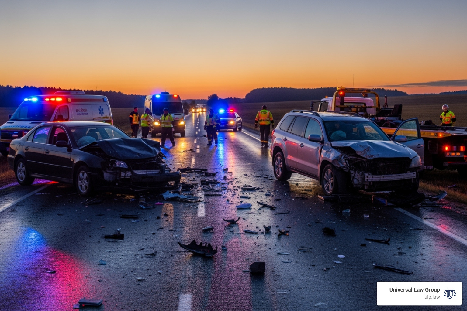 Infographic explaining the difference between a car's value before an accident, after repairs, and its actual market value with an accident history - diminished value texas infographic 