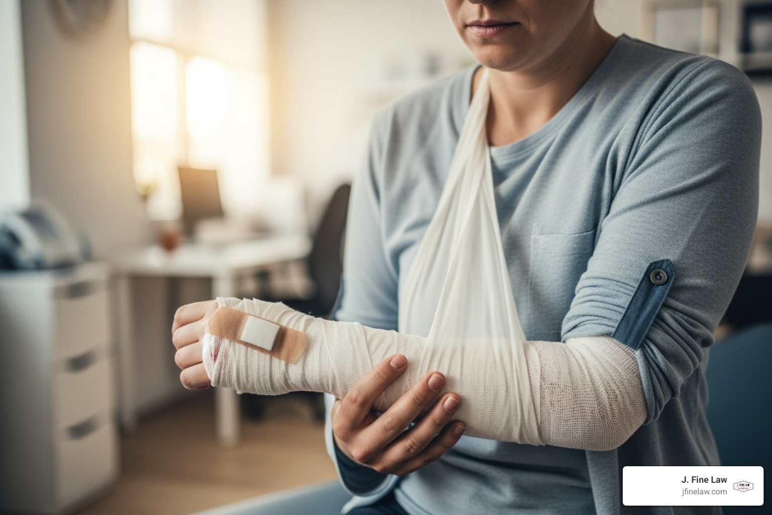 Person with a bandaged arm after a dog bite - dog bite lawyer Philadelphia