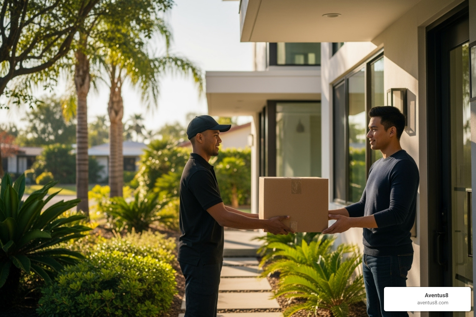 discreetly packaged cannabis order arriving at a Hollywood, FL home - Legal online dispensary