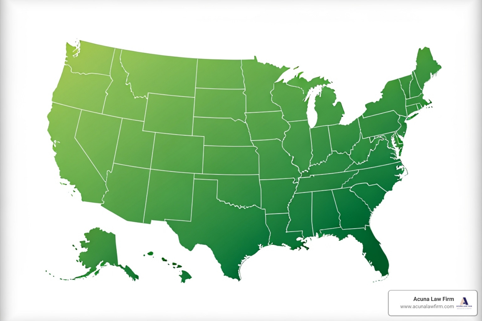map of the US highlighting states with high and low fatality rates - work fatalities