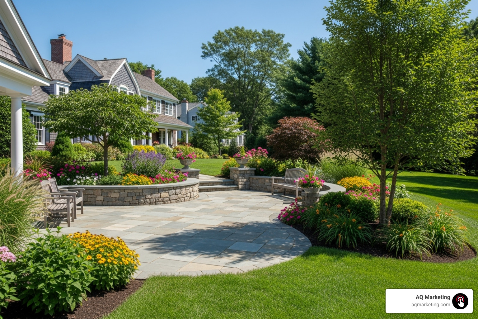 Standout hardscaping or landscaping project in the Boston or Woburn area - Lawn care website design Standout hardscaping or landscaping project in the Boston or Woburn area - Lawn care website design