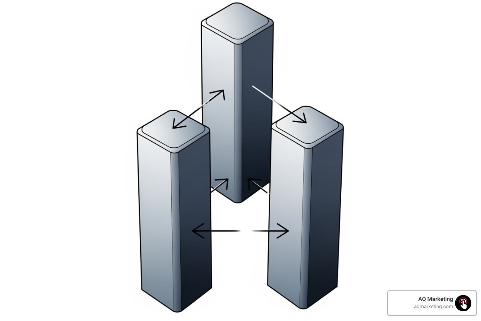 Diagram showing the three pillars of SEO: On-page, Off-page, Technical, with arrows connecting them - seo packages wakefield Diagram showing the three pillars of SEO: On-page, Off-page, Technical, with arrows connecting them - seo packages wakefield