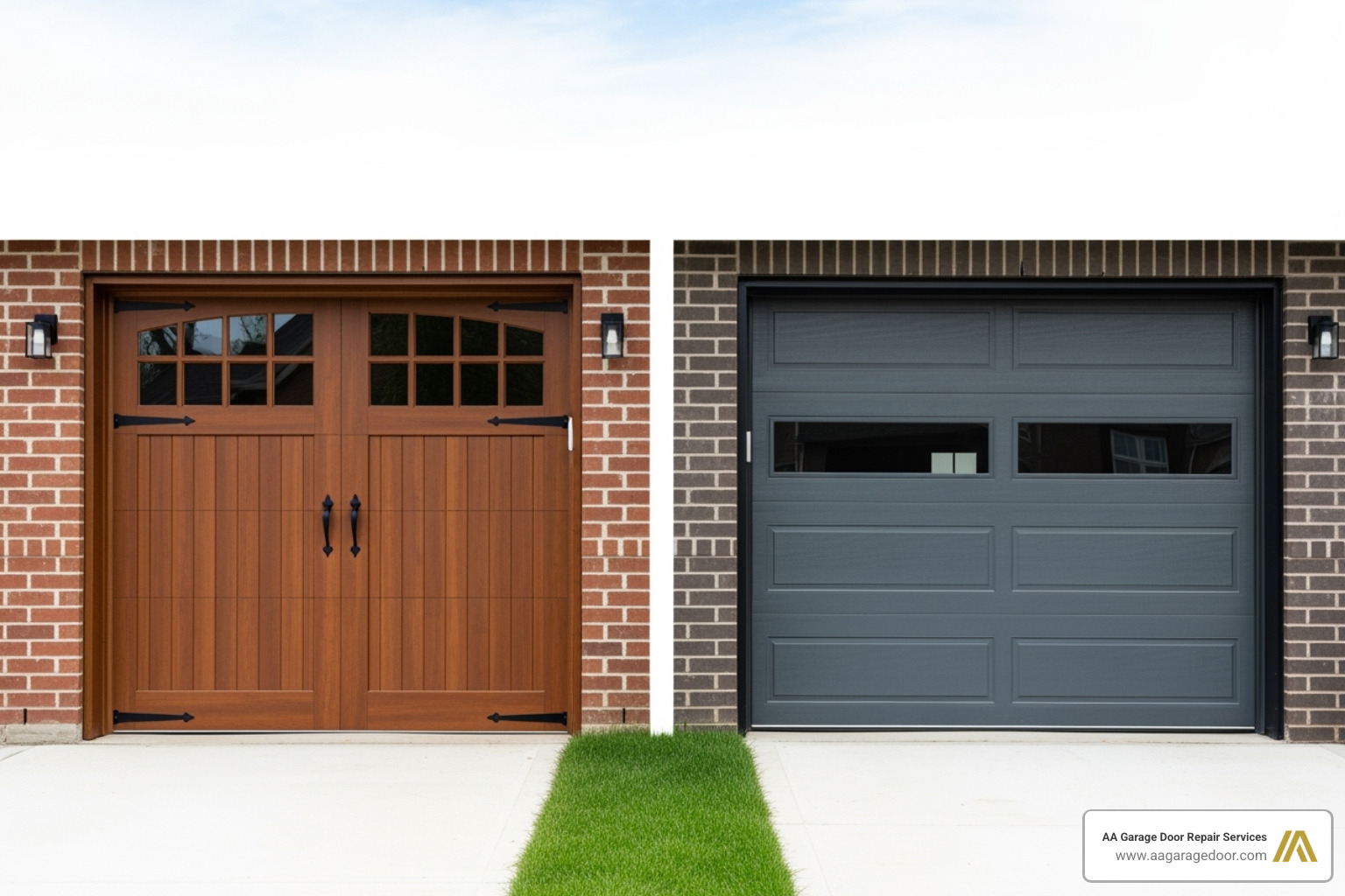 showcasing different styles such as carriage house and modern steel garage doors - insulated garage doors