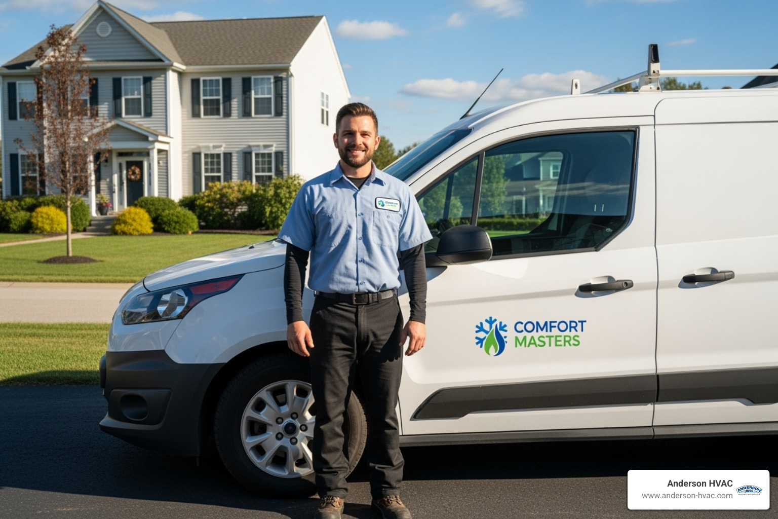 friendly technician with a company van - heating maintenance service in north ogden, ut friendly technician with a company van - heating maintenance service in north ogden, ut