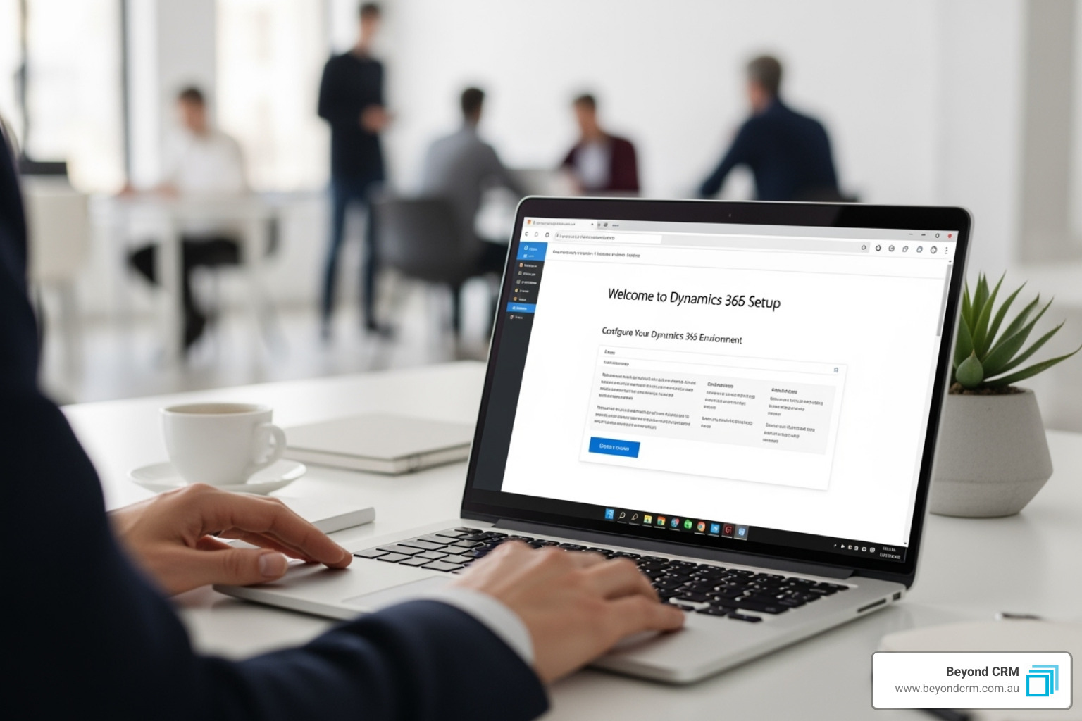 Power Platform admin centre screen showing the process of creating a new environment with fields for name, region, type, and enabling Dataverse and Dynamics 365 apps - Microsoft Dynamics 365 setup