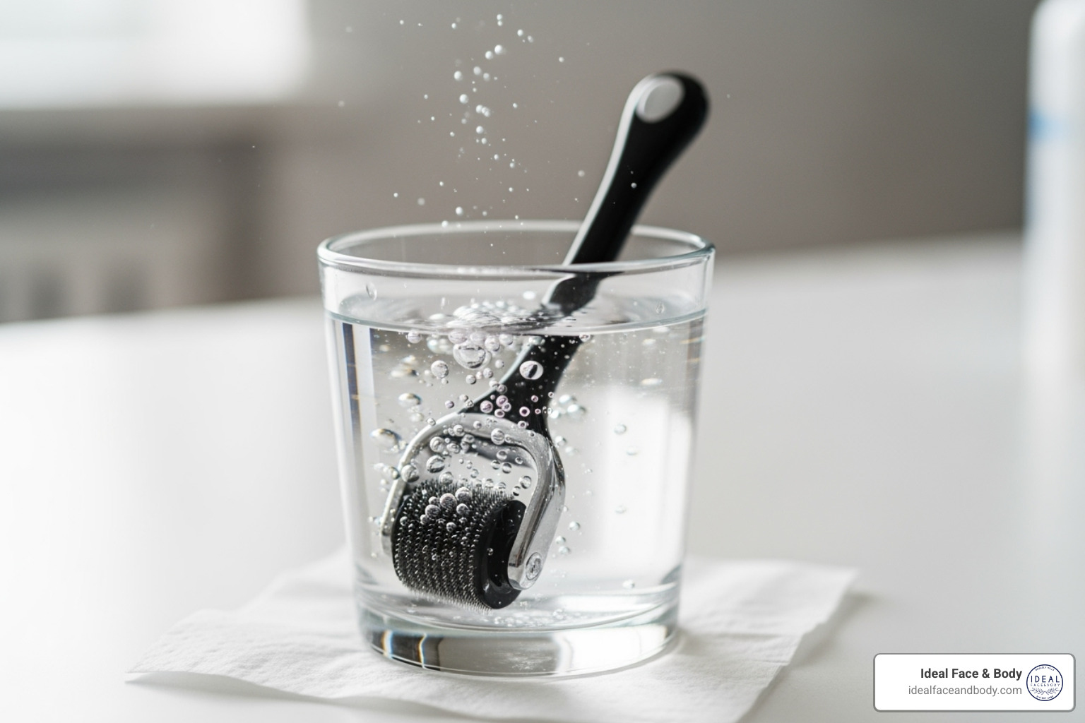 derma roller soaking in alcohol - derma roller for pimple marks